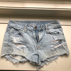 American Eagle High Waisted Jean Shorts